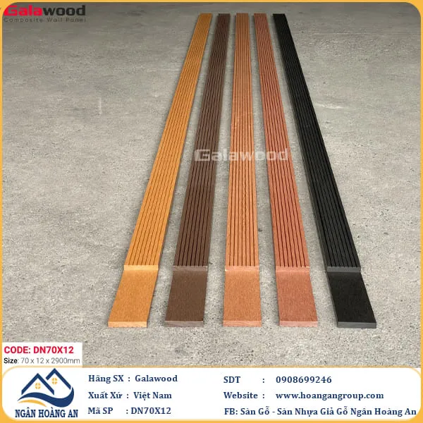 Thanh Đa Năng Gỗ Nhựa Ngoài Trời Galawood DN70X12 Red Brown